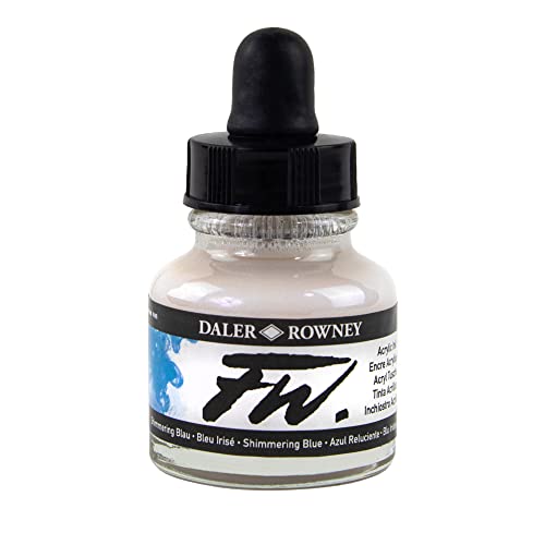 FW Ink 29,5 ml schimmerndes Blau von Daler Rowney