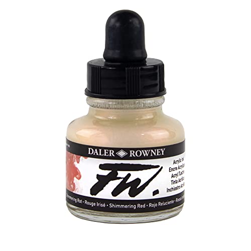 FW Tinte, 29,5 ml, schimmerndes Rot FW Tinte, 29,5 ml, schimmerndes Rot von Daler Rowney