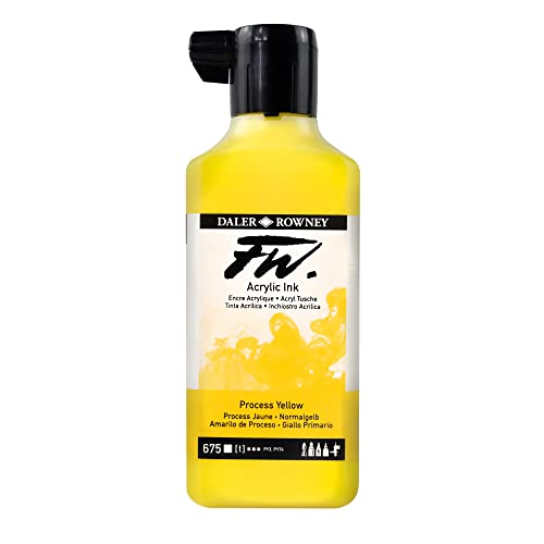 FW Tinte 180 ml PROCESS Gelb von Daler Rowney