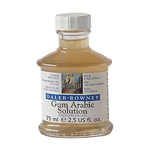 DR Daler-Rowney Aquafine Aquarell Medium, Glasdose mit Kindersicherung, 75 ml, Gummi Arabicum von Daler Rowney