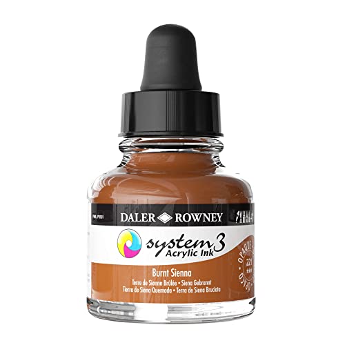 SYSTEM3 Tinte, 29,5 ml, Burnt Sienna SYSTEM3 Tinte, 29,5 ml, Burnt Sienna von Daler Rowney
