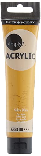 Simple Acryl, 75 ml, Gelb/Ocker von Daler Rowney
