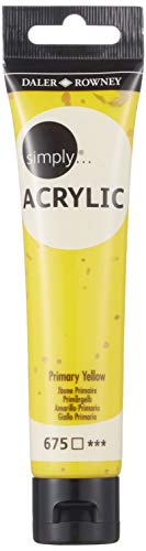 Simple Acryl, 75 ml, Primärgelb von Daler Rowney