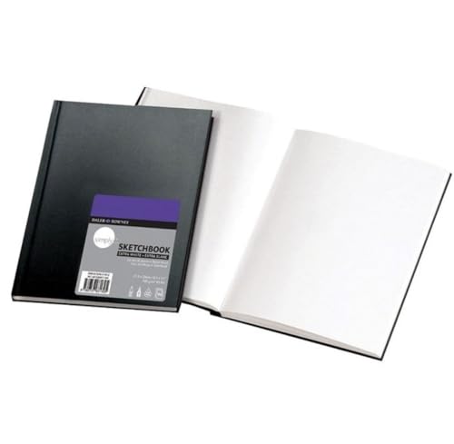 Simply Hardbound Skizzenbuch, A6, extra weiß, 100 g, 110SH von Daler Rowney