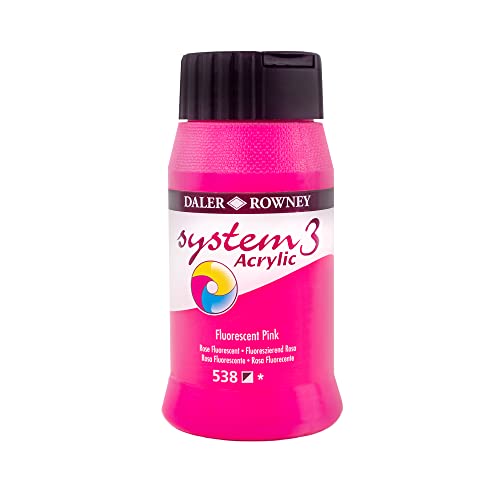 System3 500 ml Fluoro Pink von Daler Rowney