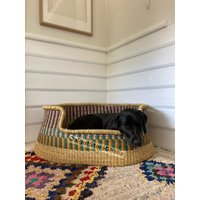 Handgewebtes Haustierbett | Handgemachtes Hundebett Katzenkorb| Benutzerdefinierte Haustier Bett Großes Möbel| Gewebtes von DalgotStoreGhana