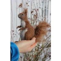 Nadelgefilztes Eichhörnchen. Miniatur Soft-Skulptur, Gefilzte Waldtiere Nadelgefilztes Eichhörnchen. Miniatur Soft-Skulptur, Gefilzte Waldtiere von DaliaNerijusFelt