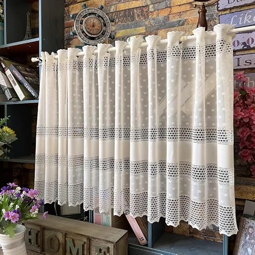 Daliena Stickerei Scheibengardine 50cm höhe weiß Bistrogradinen mit Spitze B/H 250/50cm Daliena Stickerei Scheibengardine 50cm höhe weiß Bistrogradinen mit Spitze B/H 250/50cm von Daliena