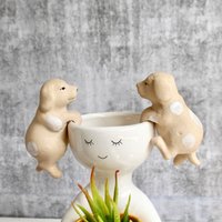 Hunde Topf Sitter - 2Er Set | Hund Pflanzenaufhänger Pflanzgefäß Zubehör Niedliche Hängende Pot Hunde Topf Sitter - 2Er Set | Hund Pflanzenaufhänger Pflanzgefäß Zubehör Niedliche Hängende Pot von DalisayByDaizy