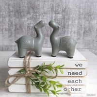 Kleine Salbei Kamel Figur - 2Er Set | Geschenke Keramik von DalisayGifts