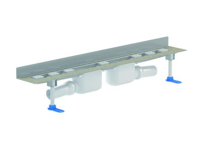 DALLMER Duschrinne CeraLine 2 Abläufe W, 800mm, DN 50 Bauhöhe 110mm, 521859 von Dallmer