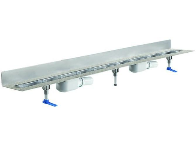 DALLMER Duschrinne CeraLine PLAN 2 Abläufe, W 1200mm, DN 50 Bauhöhe 90mm, 521996 von Dallmer