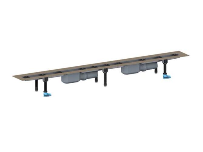 DALLMER Duschrinne CeraLine PLAN F 2000mm, DN 50 Bauhöhe 90mm, 524577 von Dallmer