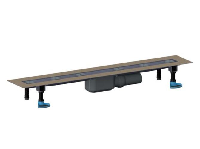 DALLMER Duschrinne CeraLine PLAN F 600mm, DN 50 Bauhöhe 90mm, 523020 von Dallmer