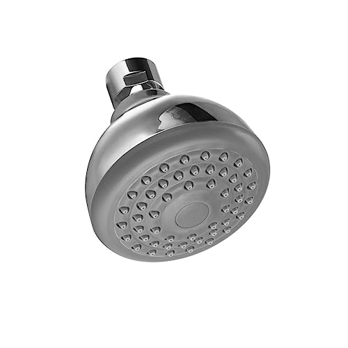 1x Design Duschkopf, Brause mit Antikalk - Düsen hochwertig verchromt, 1/2 Zoll von Daloual