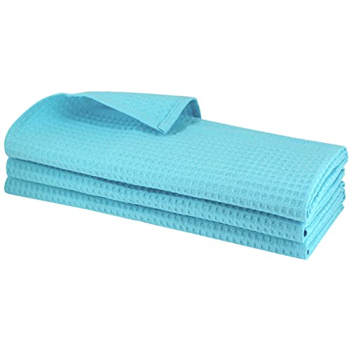 Daloual 3X Piquee-Geschirrtuch, in Gastro-Qualität, 100% Baumwolle, 70x50 cm, hochwertiges Waffelpikee, Farbe: türkis Daloual 3X Piquee-Geschirrtuch, in Gastro-Qualität, 100% Baumwolle, 70x50 cm, hochwertiges Waffelpikee, Farbe: türkis von Daloual