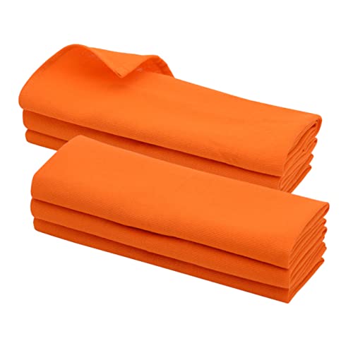 Daloual 6X Geschirrtuch/Küchentuch/Putztuch/Poliertuch aus 100% Baumwolle orange von Daloual