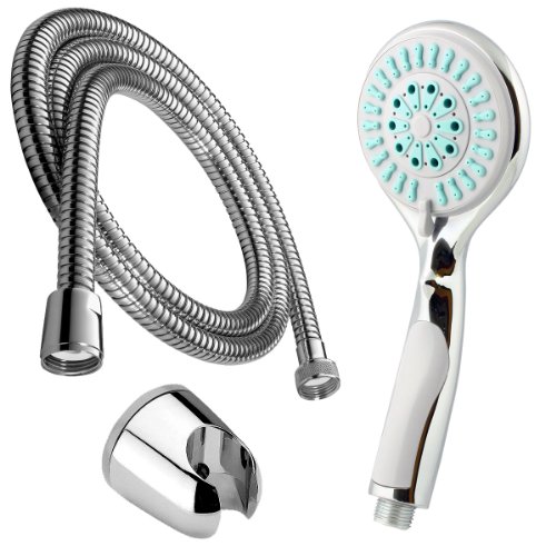 Design Handbrause/Funktionsbrause mit 4 Funktionen, 200cm Brauseschlauch un... von Daloual