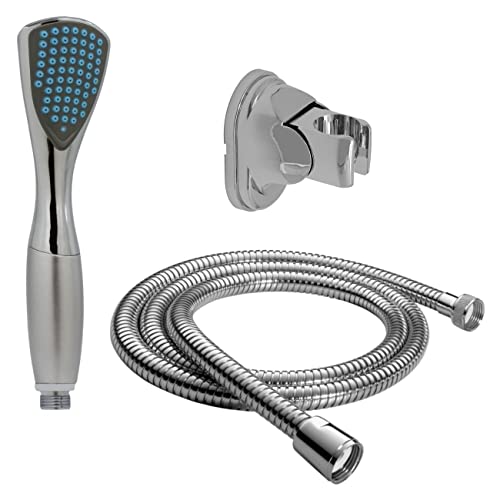Duschbrause Handbrause Brausekopf mit Schlauch 150 cm Brause Halterung Dusche von Daloual