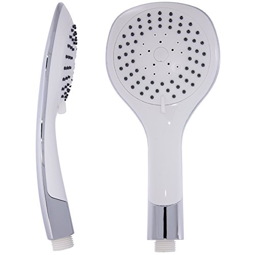 Handbrause Brausekopf Brause Handduschkopf Dusche Antikalk 5 Strahlarten/Silber und weiss von Daloual