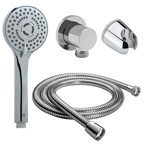 Handbrause GH03 mit 1,5m. Brauseschlauch, Anschlussbogen und Brausenhalterung Handbrause GH03 mit 1,5m. Brauseschlauch, Anschlussbogen und Brausenhalterung von Daloual
