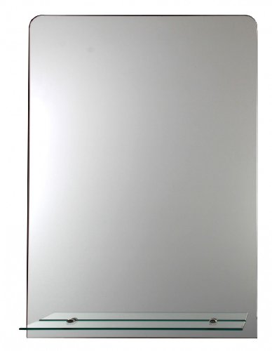 Daloual Moderner Spiegel mit Glasablage - ca. 70 x 50 cm von Daloual
