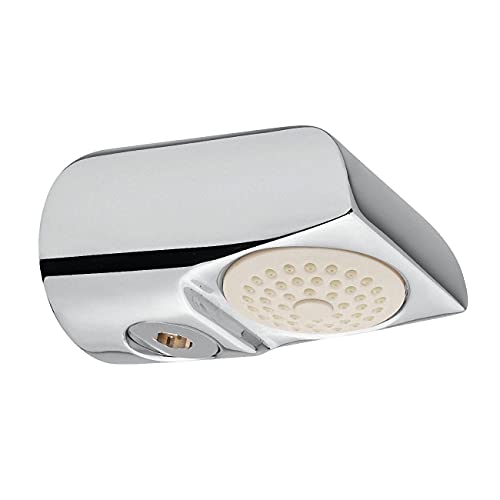 Vandalismussicherer Duschkopf Brausekopf Kopfbrause - Wandmontage - massive Ausführung - Messing verchromt - Anti-Kalk Düsen - öffentlicher Bereich - wassersparend von Daloual