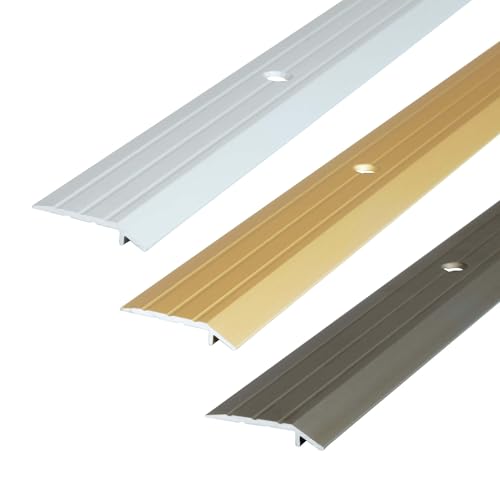Dalsys Übergangsprofil höhenausgleich 3,5mm 90cm x 30mm zum Schrauben inkl. Befestigungsmaterial, aus Aluminium, Gold von Dalsys