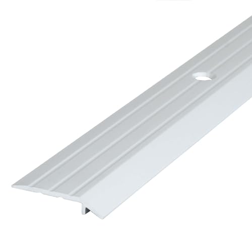 Dalsys Übergangsprofil, Ausgleichsprofil zum Schrauben Silber 90cm x 30mm, Anpassungsprofil zum Schrauben, inkl. Befestigungsmaterial, Aluminium eloxiert, Höhenausgleich von 3-4mm von Dalsys