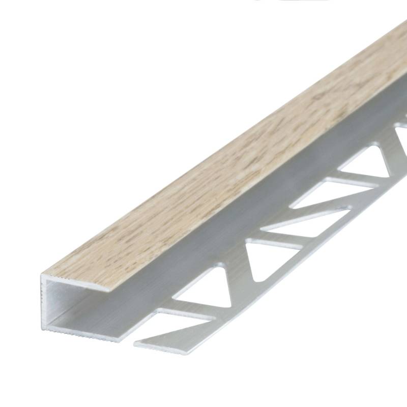 Dalsys Abschlussprofil 100cm Aluminium Eiche Hell Abschlussleiste von Dalsys