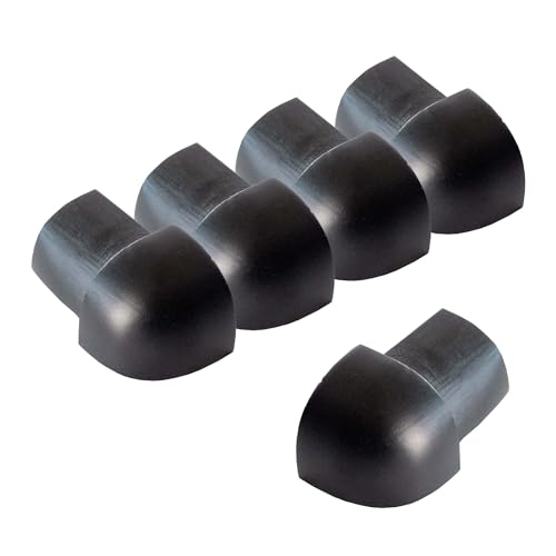 Dalsys 5x Außeneck für Fliesenschiene 8mm Aluminium (eloxiert) Viertelkreisprofil Schwarz Fliesenprofil von Dalsys