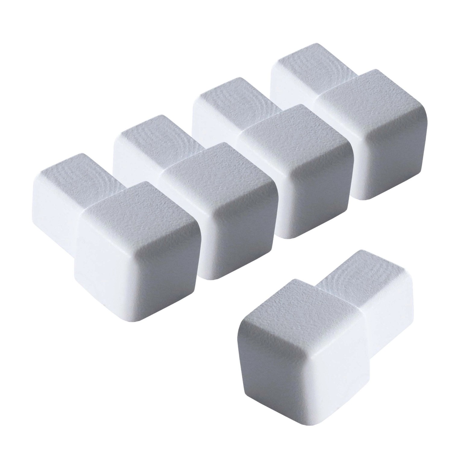 Dalsys Endstück Quadratprofil 5x 10mm Alu Eloxiert Weiß Eckstücke von Dalsys