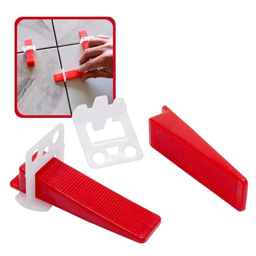 Dalsys Fliesen Nivelliersystem 2mm Set: 200tlg., 100 Laschen + 100 Keile, Verlegehilfe Set, Fliesenleger Werkzeug Dalsys Fliesen Nivelliersystem 2mm Set: 200tlg., 100 Laschen + 100 Keile, Verlegehilfe Set, Fliesenleger Werkzeug von Dalsys