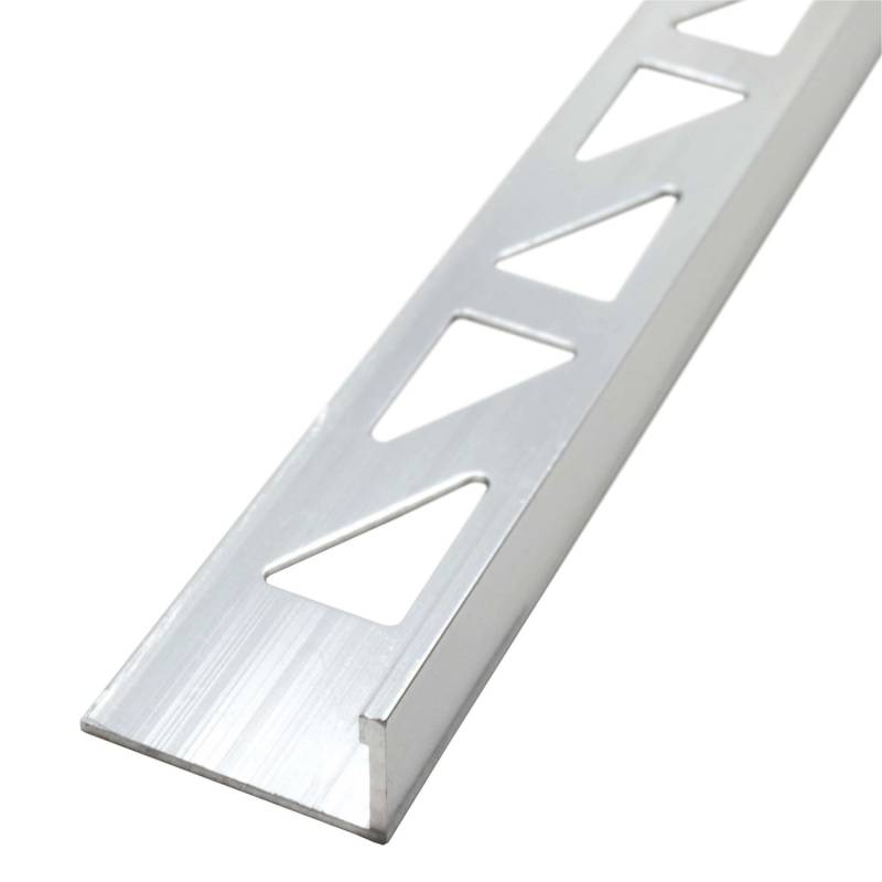 Dalsys Fliesenschiene Aluminium 2,5m x 8mm Winkelprofil Silber von Dalsys