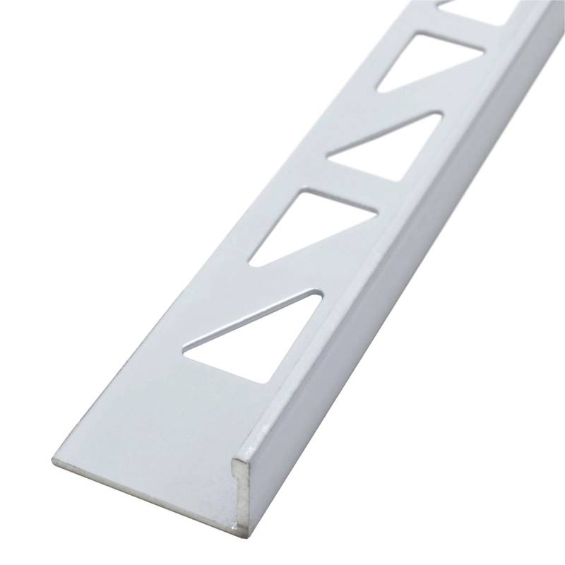 Dalsys Fliesenschiene Aluminium 2,5m x 8mm Winkelprofil Weiß von Dalsys