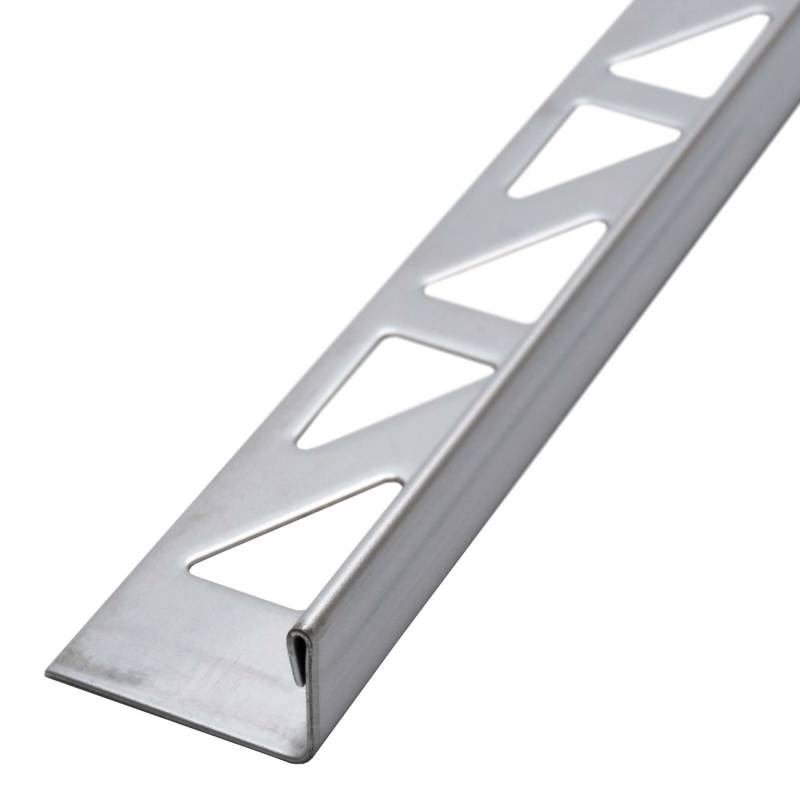 Dalsys Fliesenschiene L-Profil 2,5m x 10mm Edelstahl Gebürstet Winkelprofil von Dalsys