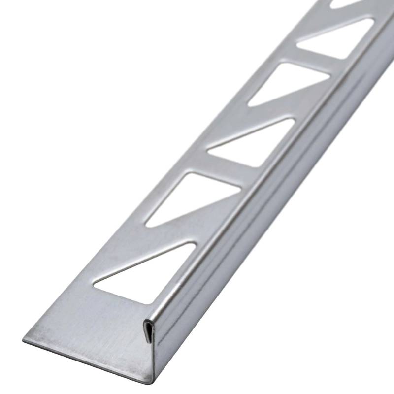 Dalsys Fliesenschiene L-Profil 2,5m x 12,5mm Edelstahl Poliert Winkelprofil von Dalsys