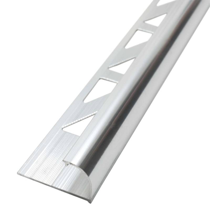 Dalsys Fliesenschiene Viertelkreis 2,5m x 12,5mm Aluminium Silber von Dalsys