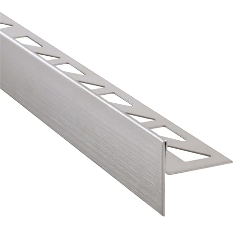 Dalsys Gefällekeil Dusche, Gefälleprofil 200cm, Höhe 12,5mm, Links Silber Duschprofil für begehbare Dusche, Edelstahl korrosionsbeständig von Dalsys