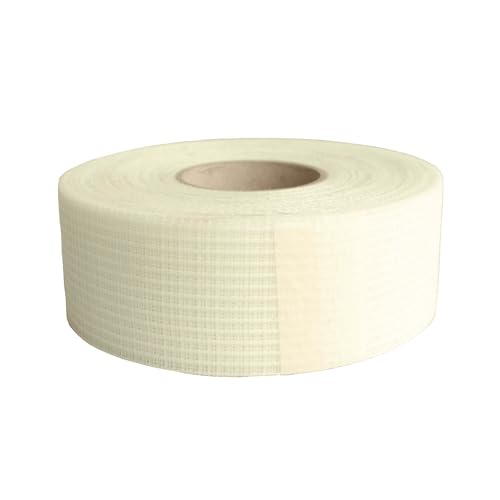 Dalsys Gewebeband, Fugenband für Innenbau Weiß 5cm x 90m, Gitterband Fugenband, Bewehrungsstreifen zum Verspachteln von Gipskartonplatten, rissfest von Dalsys