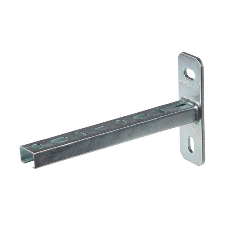 Dalsys Schienenkonsole 20cm 27/18 Stahl Verzinkt Silber Wandausleger von Dalsys