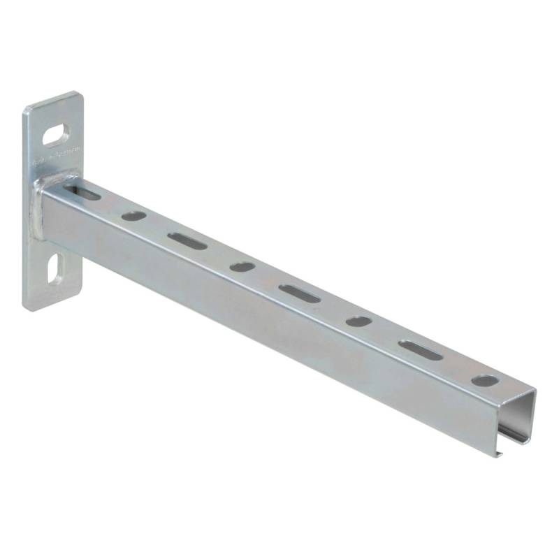 Dalsys Schienenkonsole 20x 52cm 38/40 Stahl Verzinkt Silber Wandausleger von Dalsys