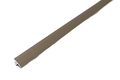 Dalsys T-Profil, Übergangsschiene Champagner 100cm x 18mm, 1 Stück, Übergangsprofil Laminat - Aluminium eloxiert von Dalsys