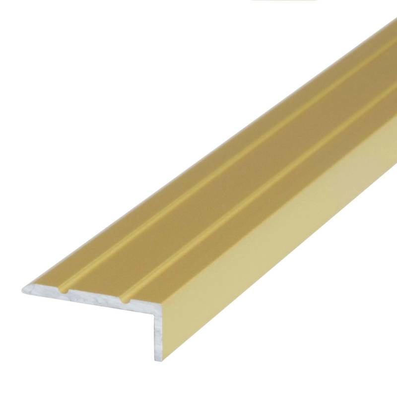 Dalsys Treppenkantenprofil Selbstklebend 135cm x 25mm x 10mm Gold von Dalsys