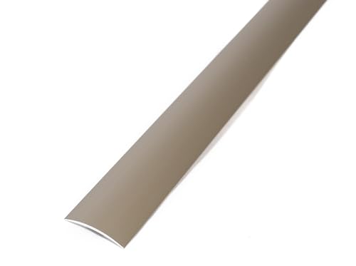 Dalsys Übergangprofil selbstklebend Champagner 186cm x 30mm, Übergangsleiste, Bodenleiste aus Aluminium eloxiert - Ausgleichsprofil für Laminat- & Parkettböden, Türschwelle von Dalsys