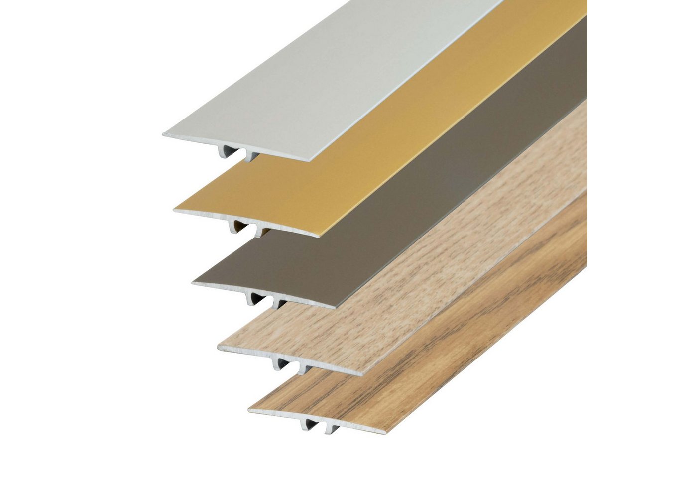 Dalsys Übergangsprofil (Aluminium, 1-St), flach Vinyl, Laminat & Parkett - Übergangsschiene - Aluminium eloxiert von Dalsys