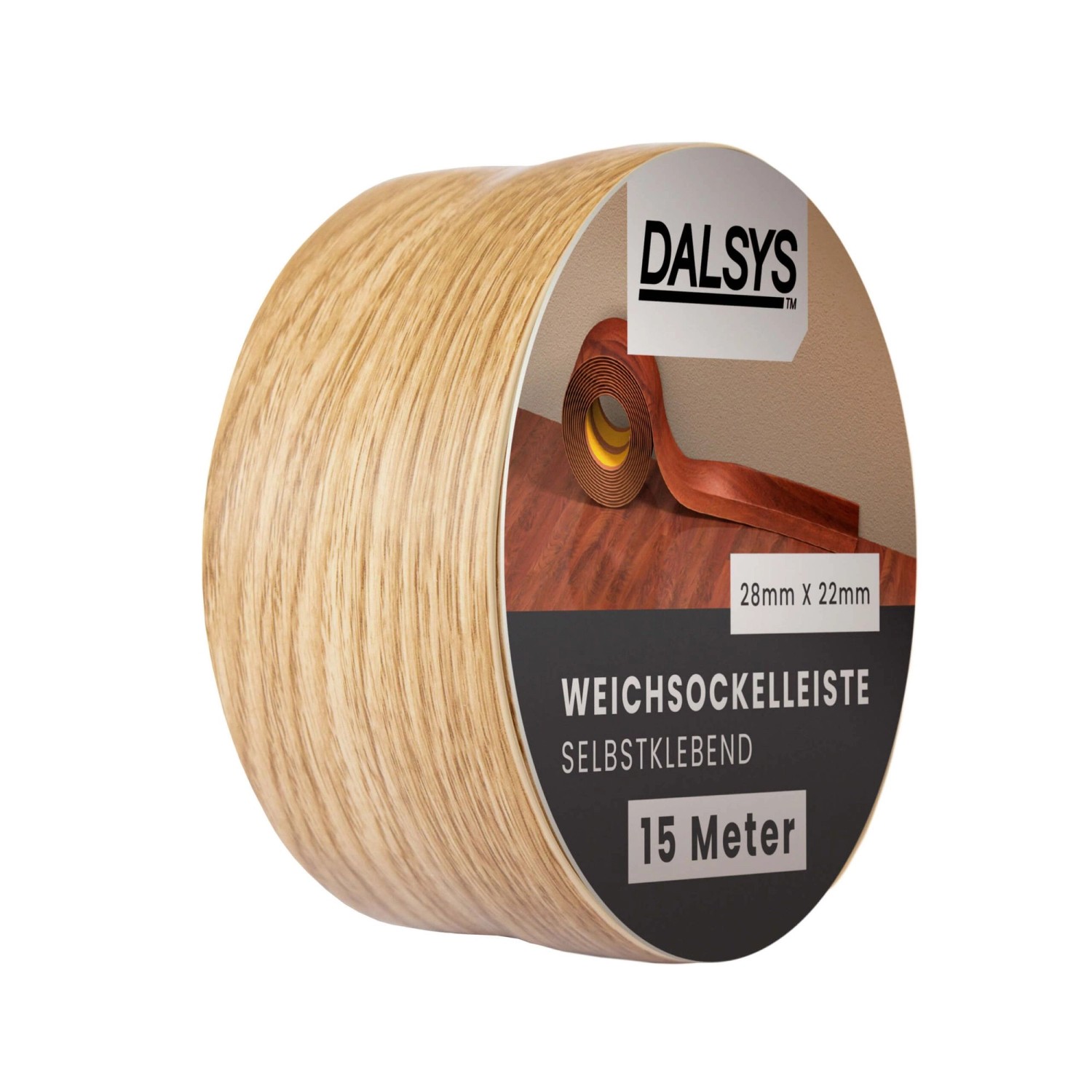 Dalsys Weichsockelleiste Selbstklebend 15m Eiche Fußbodenleiste Dalsys Weichsockelleiste Selbstklebend 15m Eiche Fußbodenleiste von Dalsys