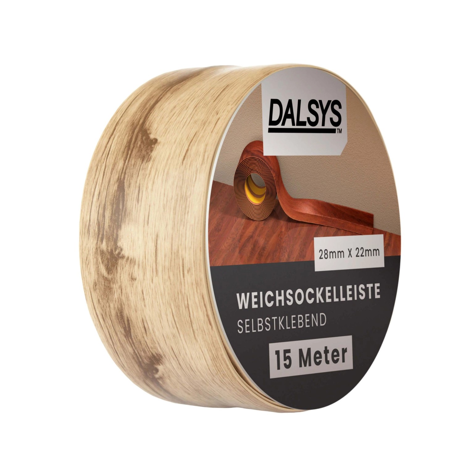 Dalsys Weichsockelleiste Selbstklebend 15m Gebleichte Eiche Fußbodenleiste Dalsys Weichsockelleiste Selbstklebend 15m Gebleichte Eiche Fußbodenleiste von Dalsys