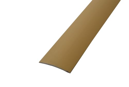 Dalsys Übergangprofil selbstklebend Gold 90cm x 40mm, Übergangsleiste, Bodenleiste aus Aluminium eloxiert - Ausgleichsprofil für Laminat- & Parkettböden, Türschwelle, von Dalsys