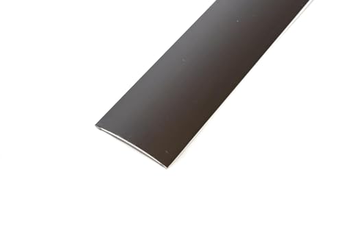 Dalsys Übergangprofil selbstklebend Bronze 100cm x 60mm, Übergangsleiste, Bodenleiste aus Aluminium eloxiert - Ausgleichsprofil für Laminat- & Parkettböden, Türschwelle, von Dalsys